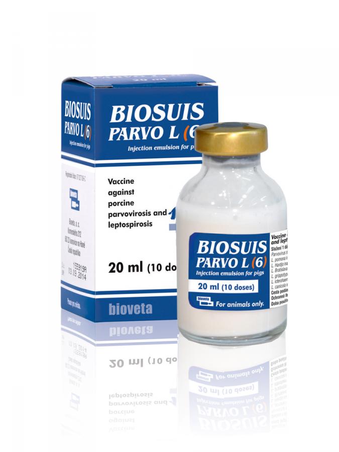 BIOSUIS PARVO L (6) injekčná emulzia pre ošípané 