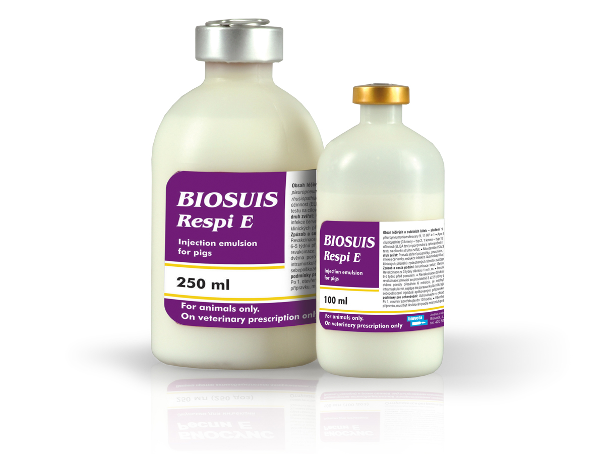 BIOSUIS Respi E, injekčná emulzia pre ošípané