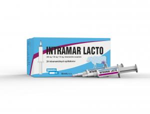 INTRAMAR Lacto 200 mg + 50 mg + 10 mg intramamálna suspenzia pre hovädzí dobytok